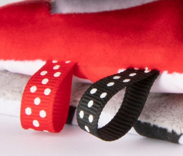 Canpol babies pluszowa kontrastowa książeczka edukacyjna SENSORY TOYS