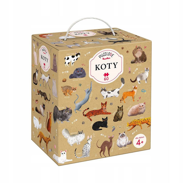 Puzzle dla dzieci Puzzlove Koty 60 Czuczu