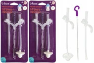 *NOWY* Zestaw 2 zapasowych słomek i szczoteczka do bidonu b.box