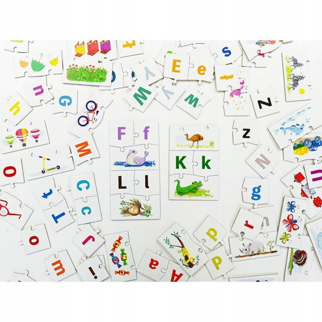 Kapitan nauka Puzzle edukacyjne Alfabet 3-6 lat