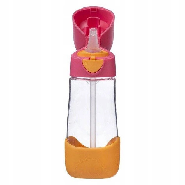 B.BOX Tritanowa butelka + słomka 450 ml strawberry