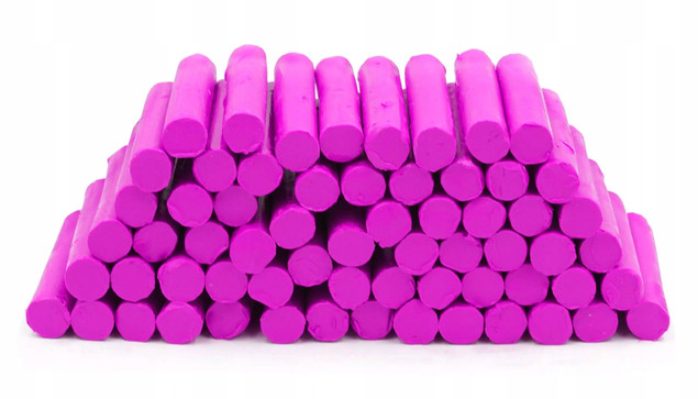 Plastelina w laseczkach luzem 1 kg - biała MONA