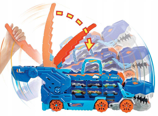 Hot Wheels City T-Rex Mega Transporter HNG50 prod. Mattel