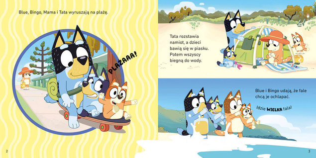 Blue Bluey Plaża Moja Czytanka 3+ HarperKids