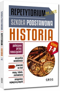 Repetytorium Szkoła Podstawowa Historia kl. 7-8 r. 2024 Greg