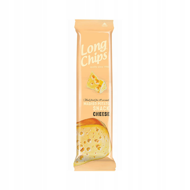 Long Chips ZESTAW 5 szt Śmietana z cebulką Ser Pomidory Kebeb Sól 75 g