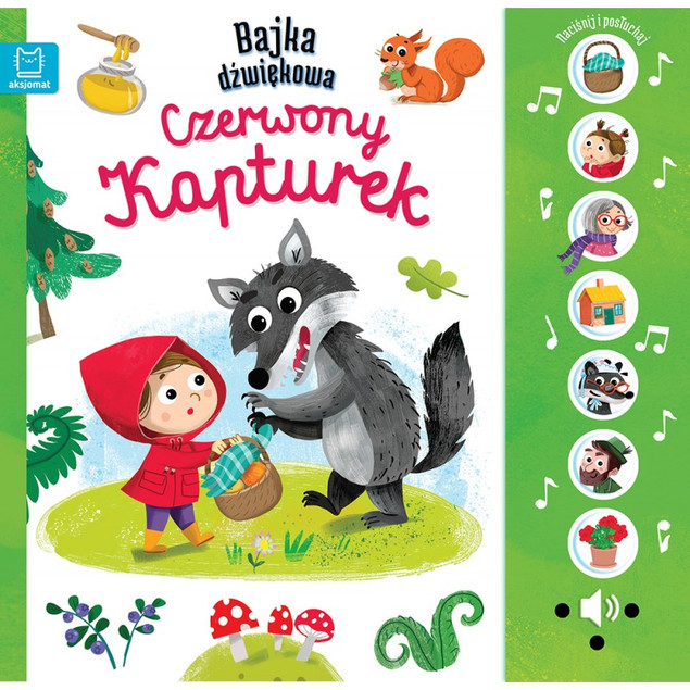 Pakiet Bajka Dźwiękowa Czerwony Kapturek Trzy Świnki Naciśnij i Posłuchaj