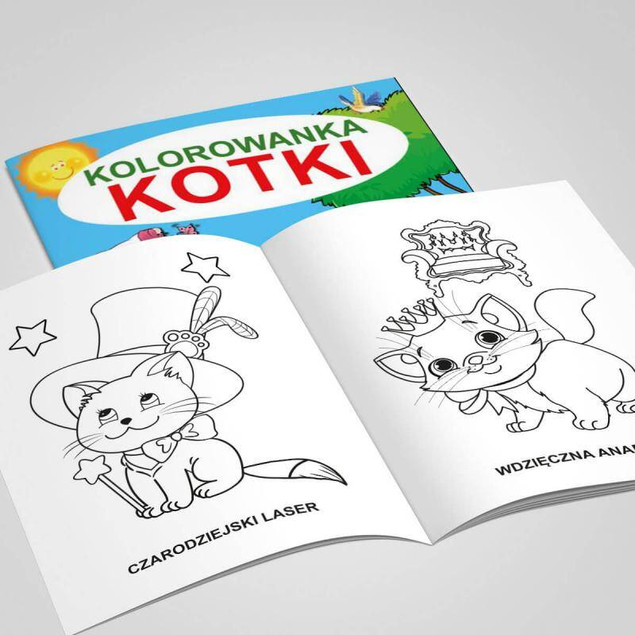 Kolorowanka. Koty