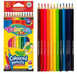 Kredki ołówkowe 12 kolorów heksagonalne z gumką Colorino Kids 87492