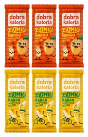 6x DOBRA KALORIA Zdrowy Baton MANGO i BANAN Orzechy Nerkowca Bez Cukru