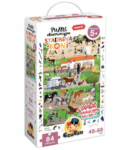 CZUCZU Puzzle Obserwacyjne 84 Stadnina Koni