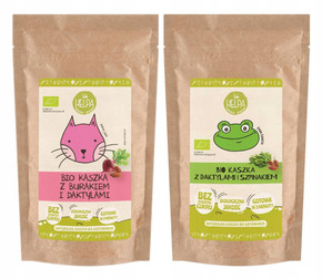 HELPA Kaszka Bio MIX SMAKÓW Bez Cukru 200gx2
