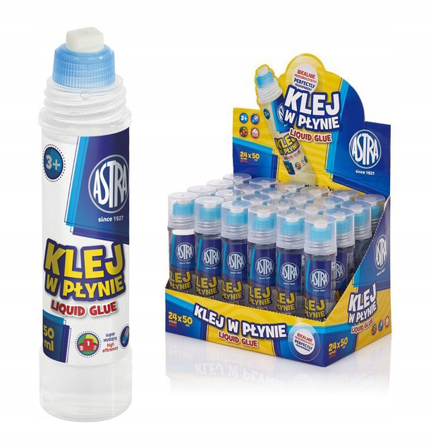 Klej w płynie Liquid 50ml 24szt ASTRA cena za 1szt.