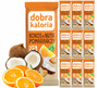 10x DOBRA KALORIA Zdrowy Baton Kokos Pomarańcza Bez Cukru Orzechy VEGE