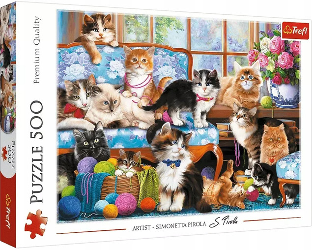 Trefl Puzzle 500 Kocia rodzina 37425