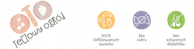 OtoLandia Tęczowy Ogród Borówka, morela, ananas i malina liofilizowane w kawałkach 20 g