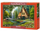 Puzzle 2000 Układanka Krajobraz CHATA MUCHOMORA Natura Las 9+ Castorland