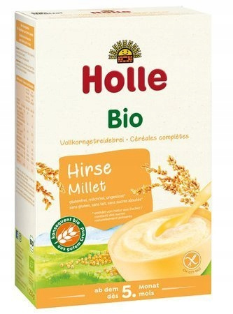 HOLLE BIO Kaszka Owsiana Pełnoziarnista Bez Cukru 250g 5M+