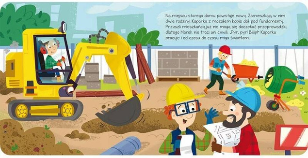 Niezwykły dzień Koparka. Książeczka z dźwiękiem