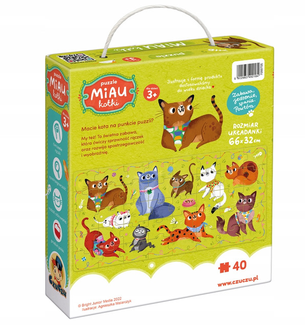 Puzzle Miau Kotki dla dzieci 3+ Czuczu