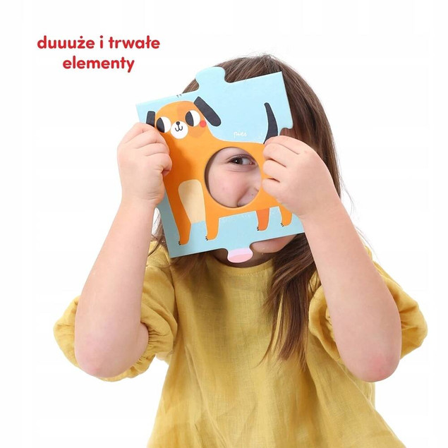 Duuuże Puzzle z Dziurką Alfabet CzuCzu