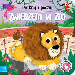 Dotknij i Poczuj ZWIERZĘTA W Zoo Książeczka SENSORYCZNA Dotykowa Aksjomat