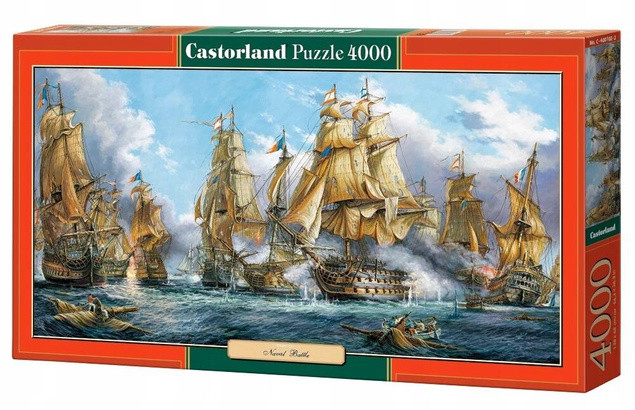 Puzzle 4000 Układanka BITWA MORSKA Statek Morze Krajobraz 9+ Castor