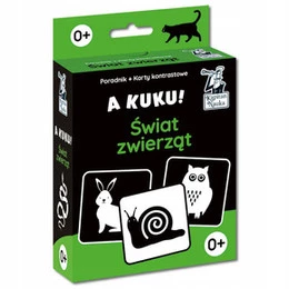 A Kuku! Świat Zwierząt Poradnik + Karty Kontrastowe 0+ Kapitan Nauka