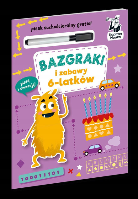 Bazgraki i ZABAWY 6-LATKÓW Rozwijające Z Pisakiem 6+ Kapitan Nauka