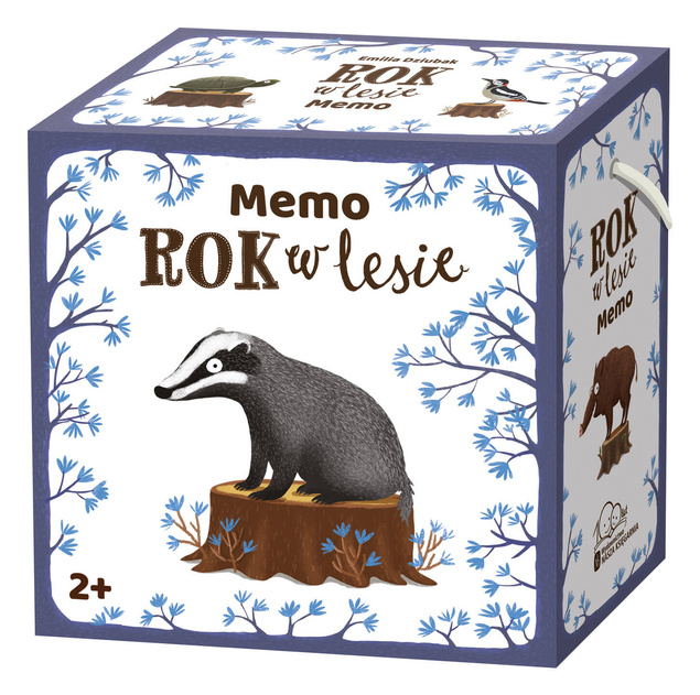 Gra edukacyjna Memory Rok w lesie Memo Emilia Dziubak wyd. Nasza Księgarnia