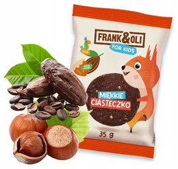 Frank&Oli For Kids Dla Dzieci Miękkie Ciasteczko KAKAO ORZECH LASKOWY 35g