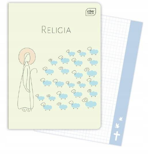Zeszyt A5 32k kratka UV religia z poddrukiem p10 INTERDRUK