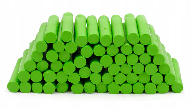 Plastelina w laseczkach luzem 1 kg - biała MONA