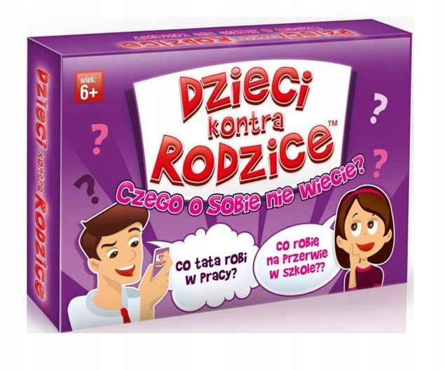 Dzieci Kontra Rodzice Czego O Sobie Nie Wiecie? Gra Rodzinna 6+ Kangur