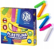 Plastelina 6 kol. fluo ASTRA