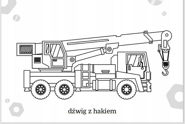 Kolorowanka Maluszkowe Malowanie Maszyny Budowlane 2+ Skrzat