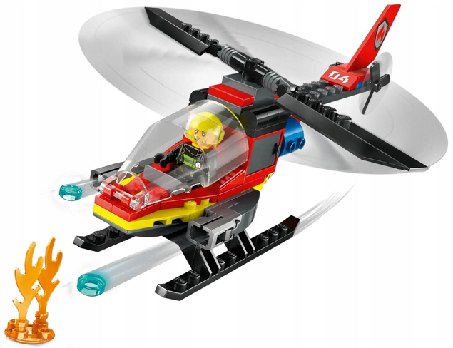 LEGO City Strażacki Helikopter Ratunkowy 85el. 5+ 60411