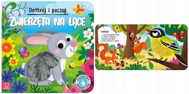 Pakiet Dotknij i Poczuj ZWIERZĘTA W LESIE ZWIERZĘTA NA ŁĄCE Sensoryczne 2w1