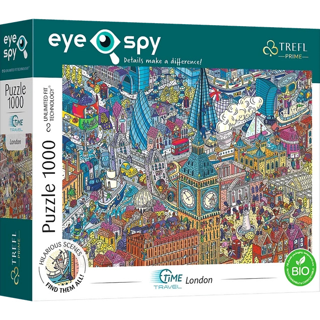 PUZZLE 1000 UFT EYE SPY PODRÓŻ LONDYN UK BIG BEN