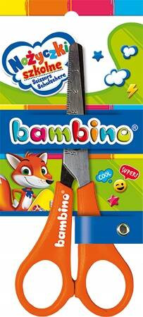 NOŻYCZKI SZKOLNE Z PODZIAŁKĄ BAMBINO