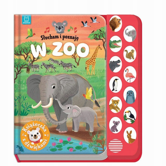 Słucham i Poznaję 3w1 Zwierzęta Na Wsi Zoo Książeczka z Dźwiękami Aksjomat