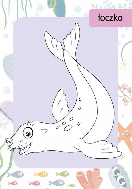 Kolorowanka z tatuażami. Zwierzęta morskie