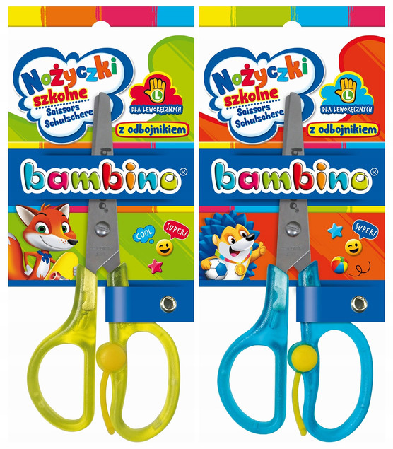 NOŻYCZKI DLA LEWORĘCZNYCH Z ODBOJNIKIEM BAMBINO