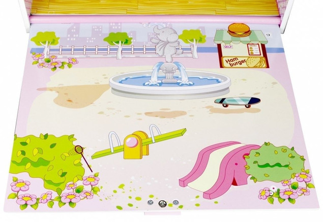 Duży DREWNIANY DOMEK DLA LALEK Mebelki NORIMPEX