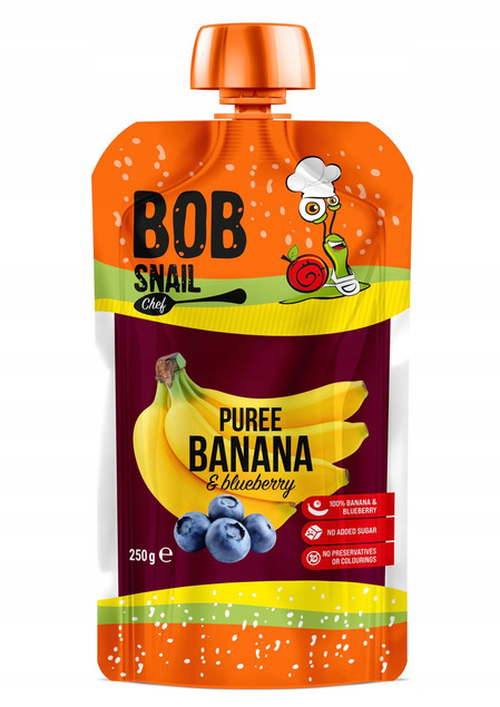 Bob Snail PRZECIER Mus Puree BANANOWO-BORÓWKOWY 250 g