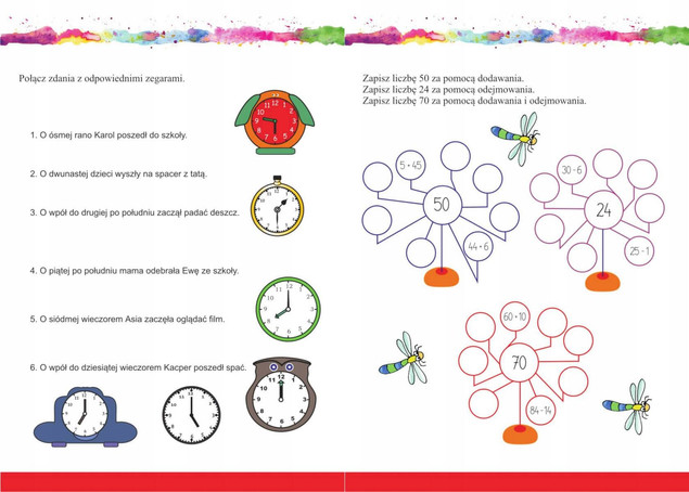 Matematyka. Dodawanie/odejmowanie SP 1-3
