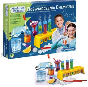 Naukowa Zabawa 100 Doświadczeń Chemicznych Mały Chemik Clementoni 60774