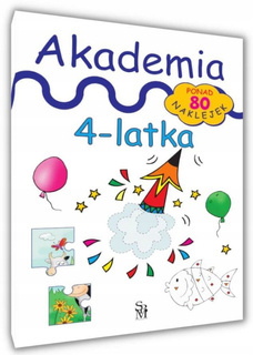 Akademia 4-Latka Czterolatka Zadania Ćwiczenia Z Naklejkami Naklejki SBM