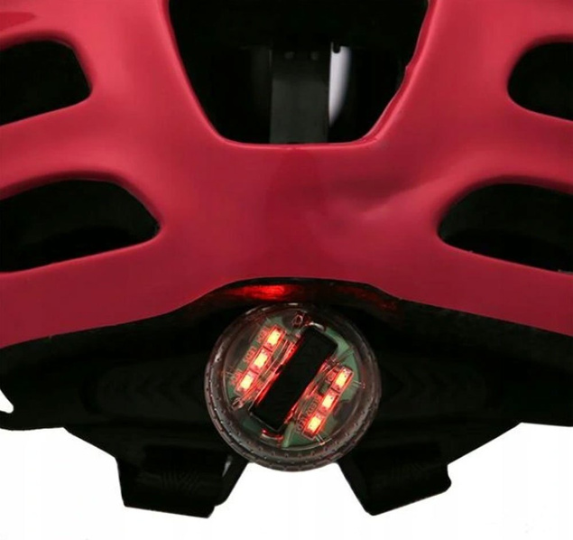 NILS EXTREME RÓŻOWY KASK MTW01 LED 