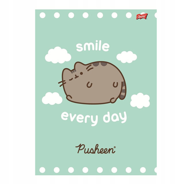 4x Zeszyt w linię A5 Pusheen Unipap 32 kartek
